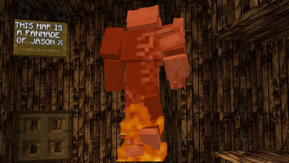 Скачать Карту Ужасов Пятница 13 для Minecraft PE