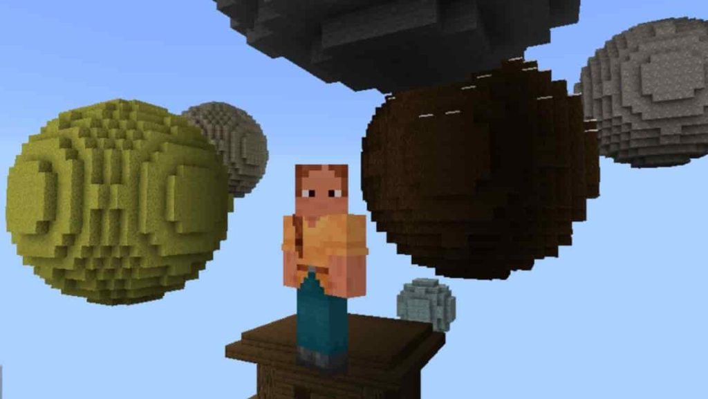 Скачать Карту Планета Скайблок для Minecraft PE