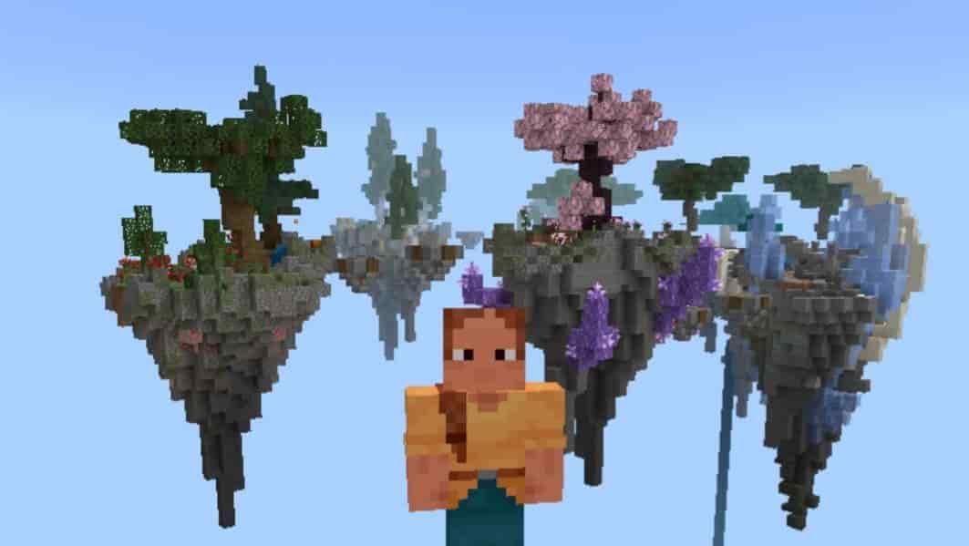 Скачать Карту Летающие Острова Призма для Minecraft PE
